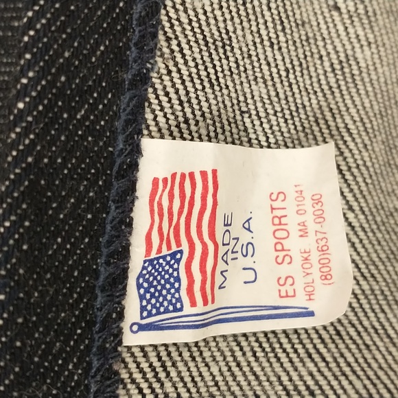 High Quality Denim Apron USA Made Chef Sig w Embroidered Logo Unworn Heavy Duty - Picture 6 of 8